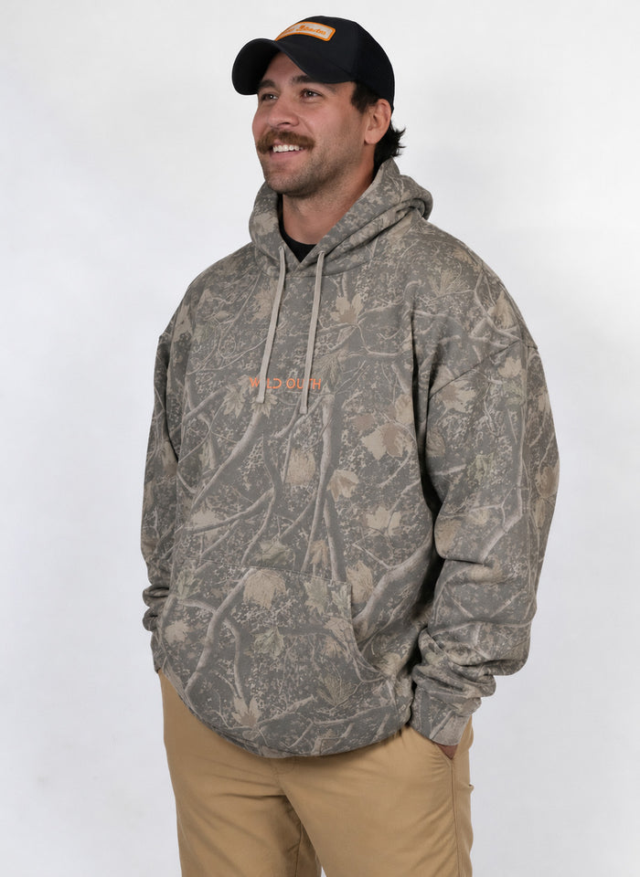 Wild South Apparel Rustwood Camo Hoodie – timber camo fleece hoodie