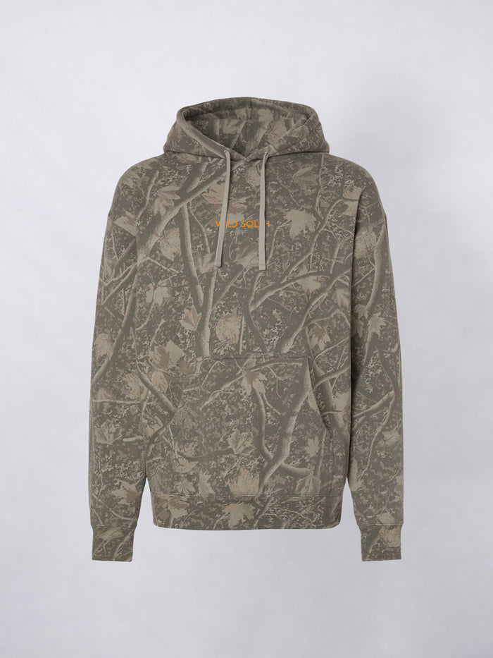 Wild South Apparel Rustwood Camo Hoodie – timber camo fleece hoodie – view 4