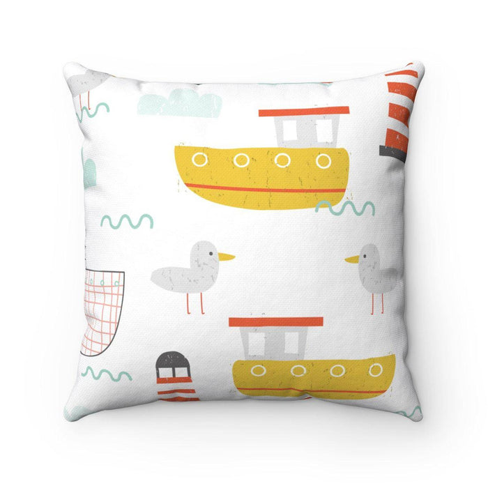 Boys Throw Pillow Nautical Ocean, Boys Bedding, Boys Nursery Decor and Accessories, Made in the USA | Pippa + June