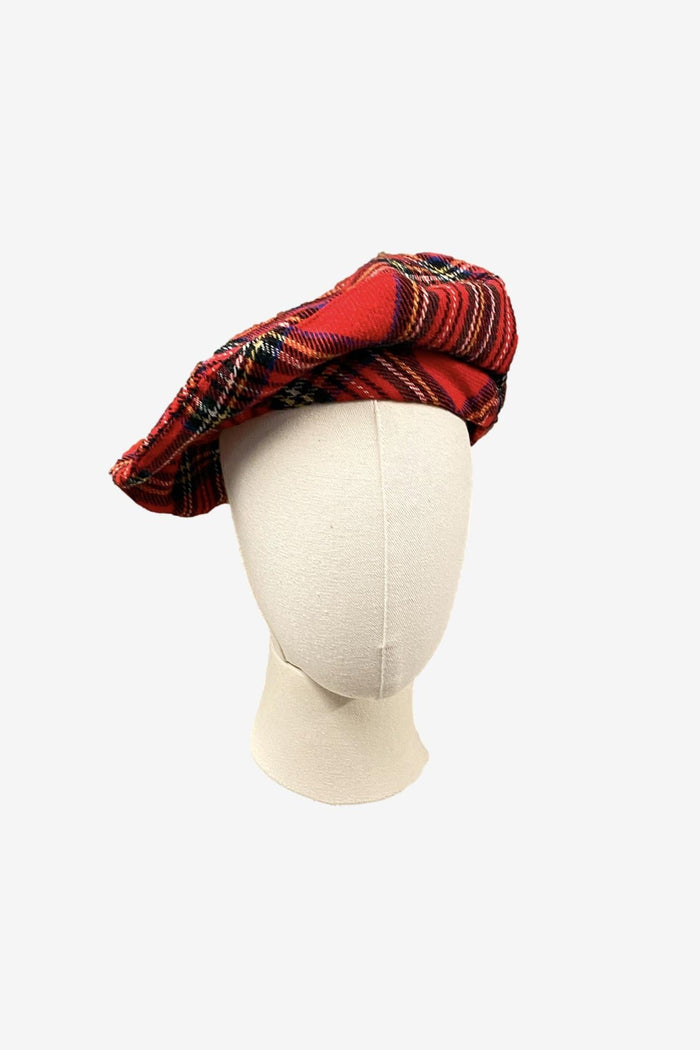 Salisburys Red Plaid Beret