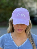 Salty embroidered adjustable baseball cap – front view