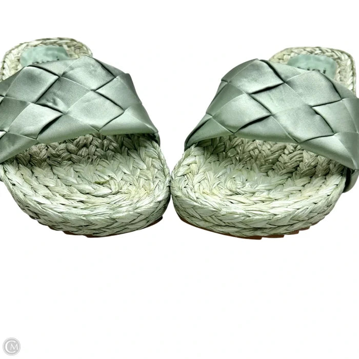 Sandals Heels Platform By Bibi Lou In Green, Size: 9.5
