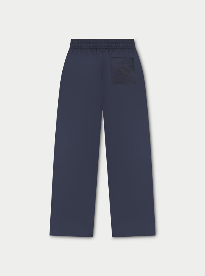 SATIN EMBLEM TROUSERS - NAVY