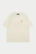 SCRIPT EMBROIDERED T-SHIRT - OFF WHITE