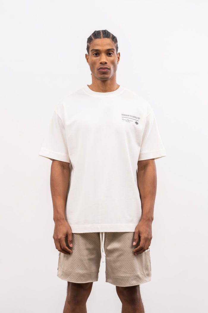 SCRIPT MULTI GRAPHIC T-SHIRT - OFF WHITE