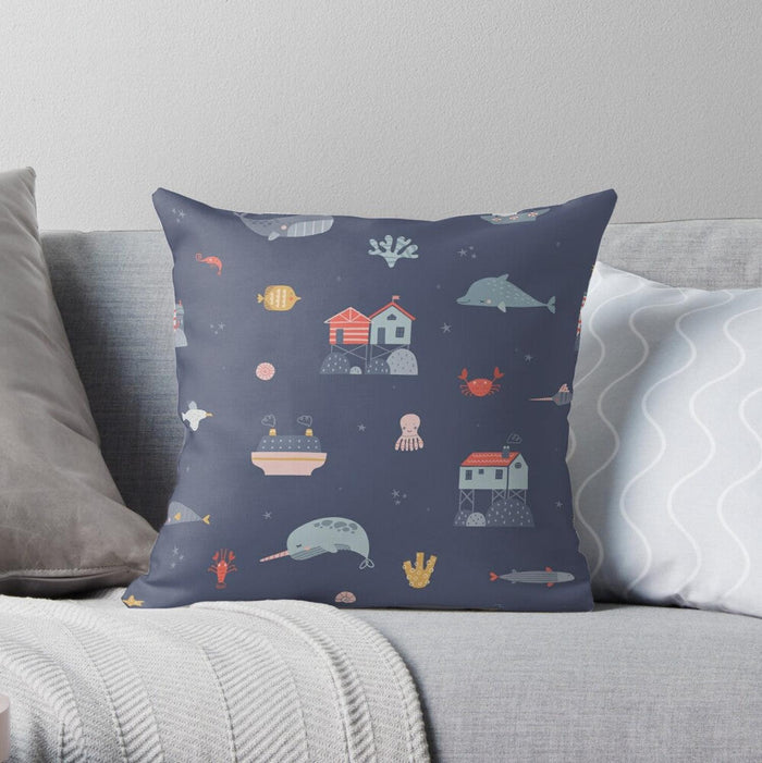 Boys Bed Pillow Ocean Sea Side, Boys Pillows Bedding  | Pippa + June
