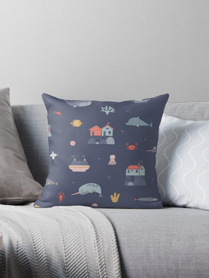 Boys Bed Pillow Ocean Sea Side, Boys Pillows Bedding  | Pippa + June