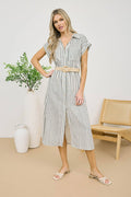 Seabreeze Striped Midi