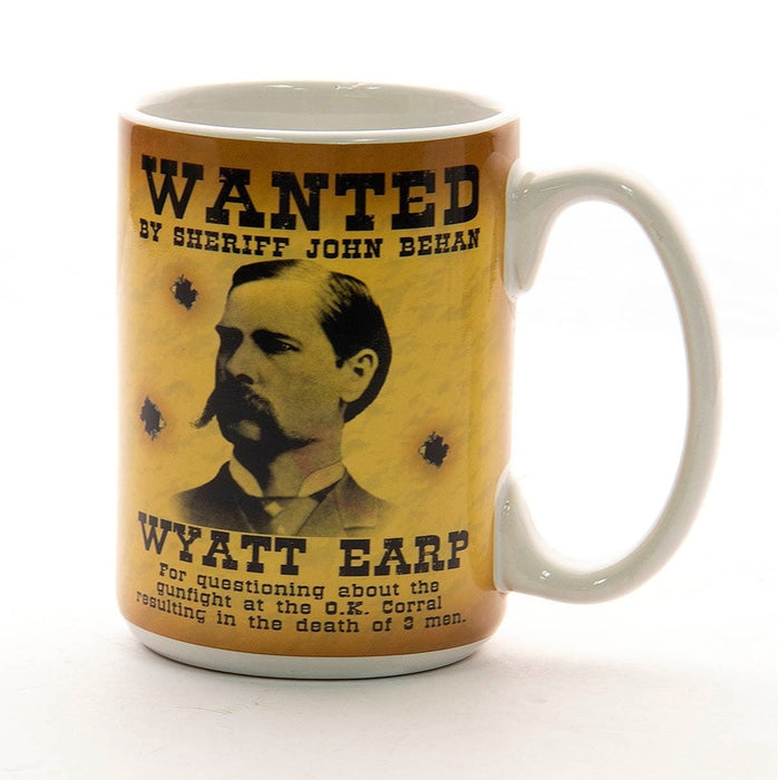 Side of Doc Holiday Old West Wanted Poster Mug