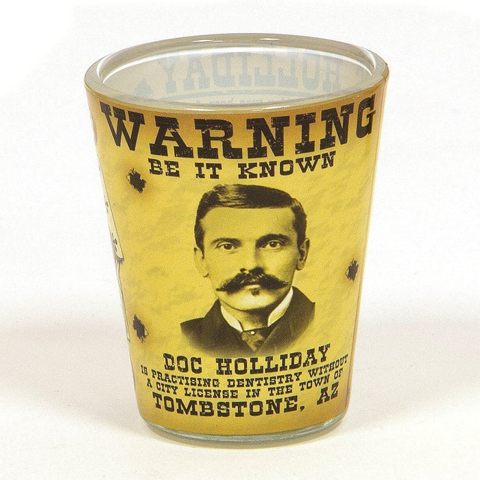 Old West Wanted Poster Shot Glass