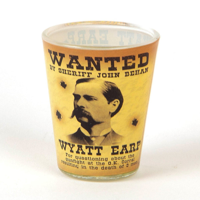 Set of 3 Old West Wanted Poster Shot Glasses