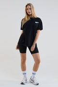 Shadow Cycling Shorts & T-Shirt Set - Black