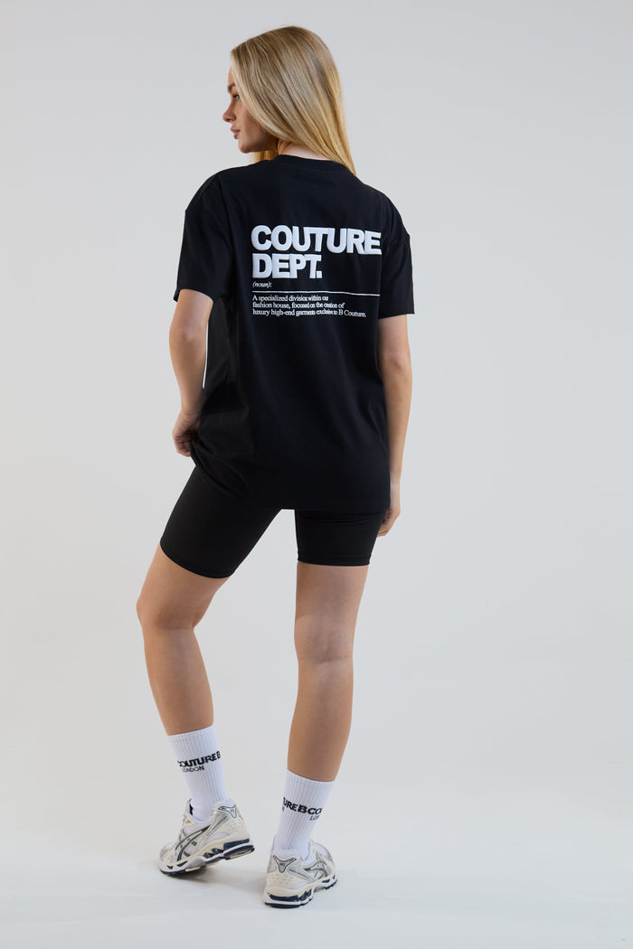 Shadow Cycling Shorts & T-Shirt Set - Black