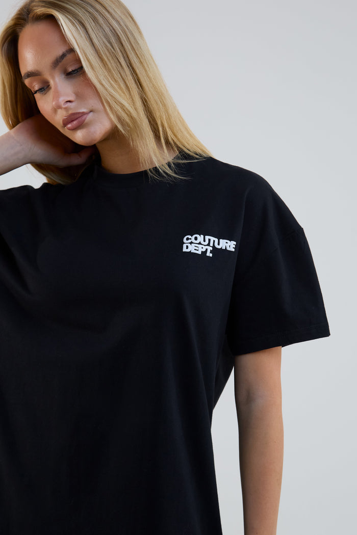 Shadow Cycling Shorts & T-Shirt Set - Black
