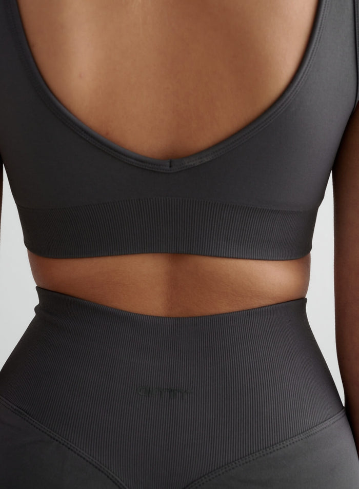 Shadow Grey Shape Seamless Deep Cut Bra