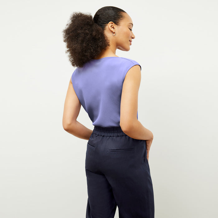 Front image of a woman wearing the Shane Pant - Everyday Twill in Night