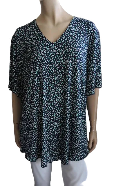 Shelz Stretch V neck Top