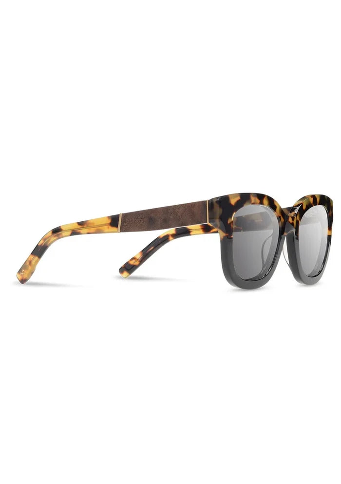 Shwood Lorane Leopard/Elm/Grey Polarized Sunglasses