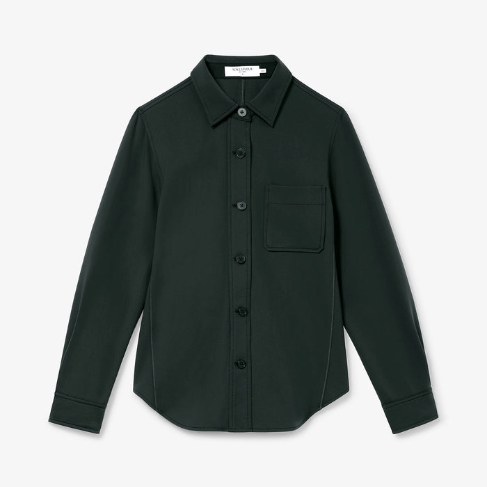 Packshot image of the Sierra shacket in Forest