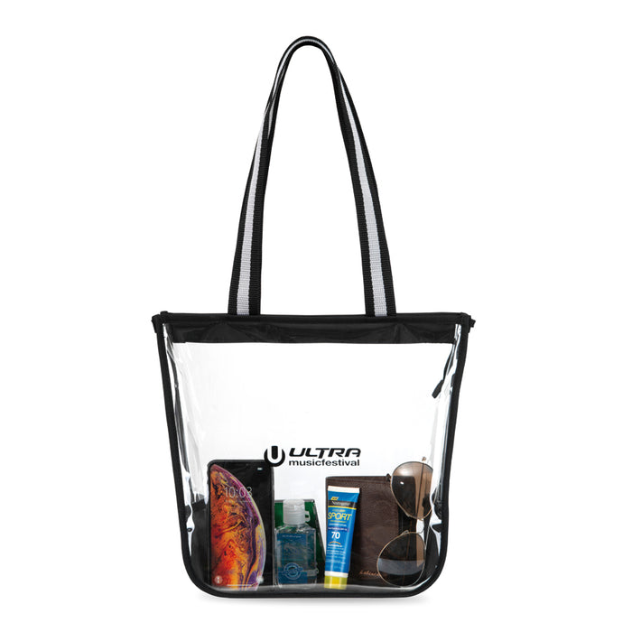 Sigma Clear Zippered Tote