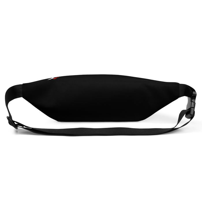 1HUNNA Signature 001 Bum Bag in zwart – achterzijde met band