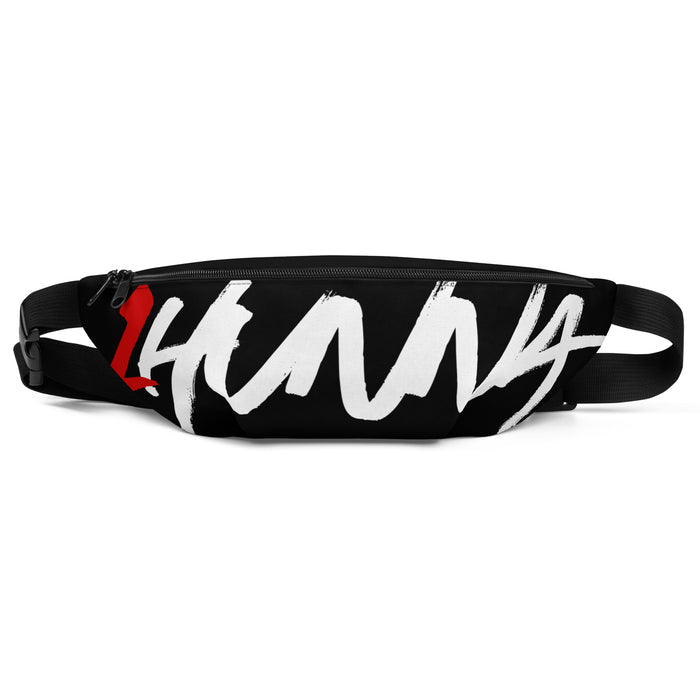 1HUNNA Signature 001 Bum Bag in zwart – voorkant