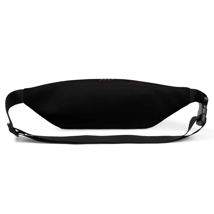 1HUNNA Signature Ghost Bum Bag in zwart – achterzijde met band
