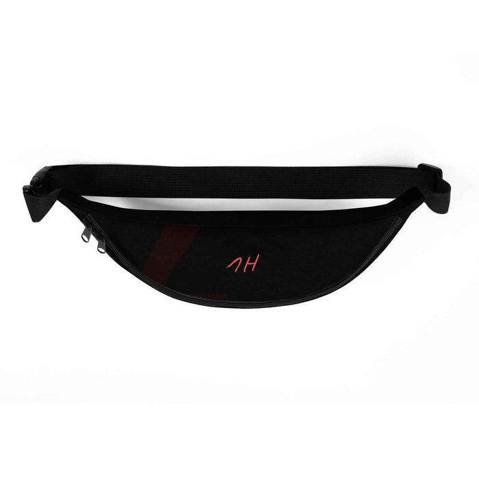 1HUNNA Signature Ghost Bum Bag in zwart – achterkant