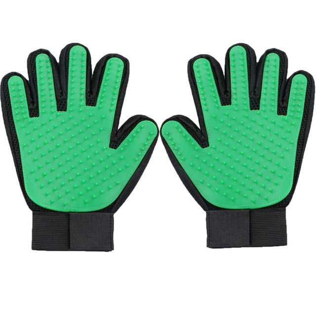Silicone Pet Grooming Glove For Cats hair Brush Comb Cleaning Deshedding Pets - foxberryparkproducts