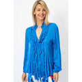 Silk Ruffle Neck Blouse