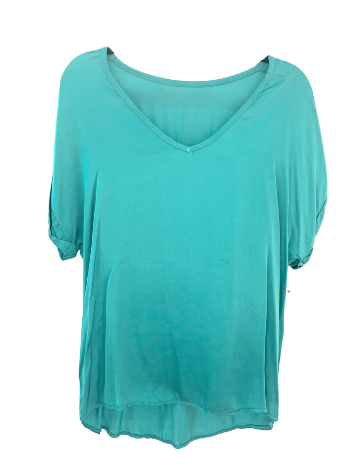 Silk V-Neck Top