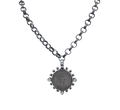 Silver Longhorn Coin Necklace