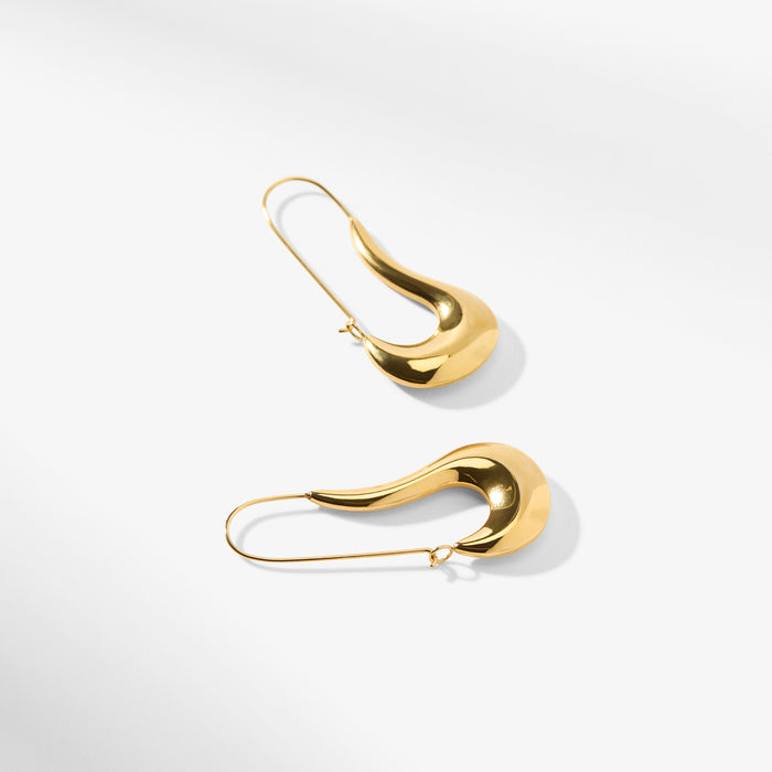 Packshot image of the Sima Earrings in Gold | Lead