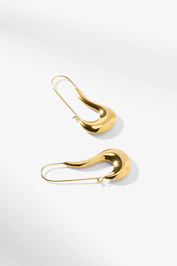 Packshot image of the Sima Earrings in Gold | Grid | Still | Exclude