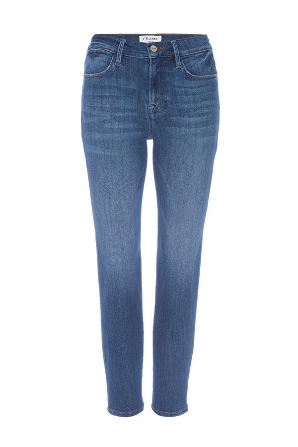 still image of frame le high straight jeans in bestia | Still | Exclude