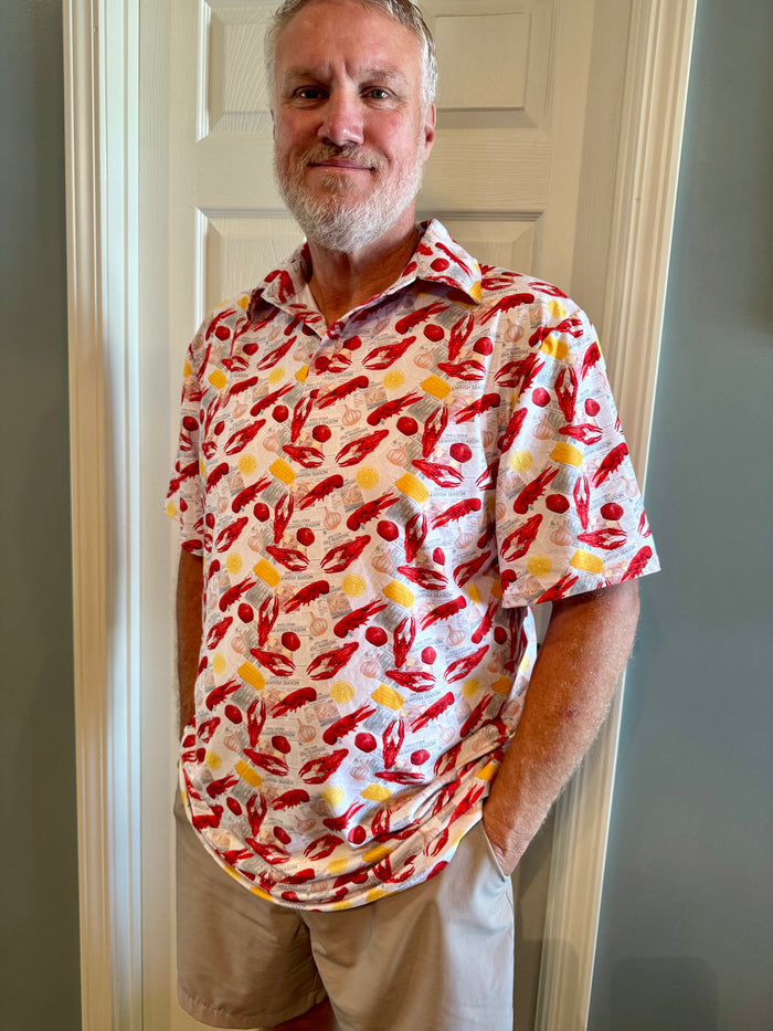 Men's illustrated graphic polo shirt | All Put Together