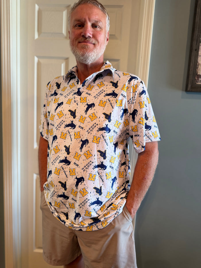 Men's illustrated graphic polo shirt | All Put Together