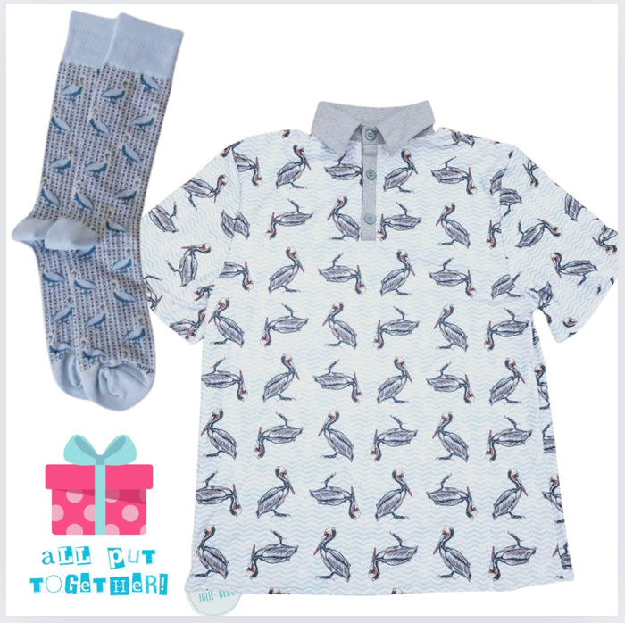 Men's illustrated graphic polo shirt | All Put Together