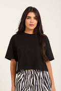 Slip On Cotton Short Basic Tee