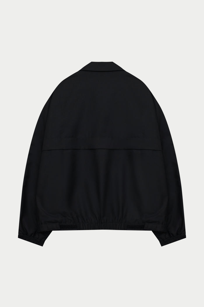 SMART PIPED TRACK JACKET - BLACK