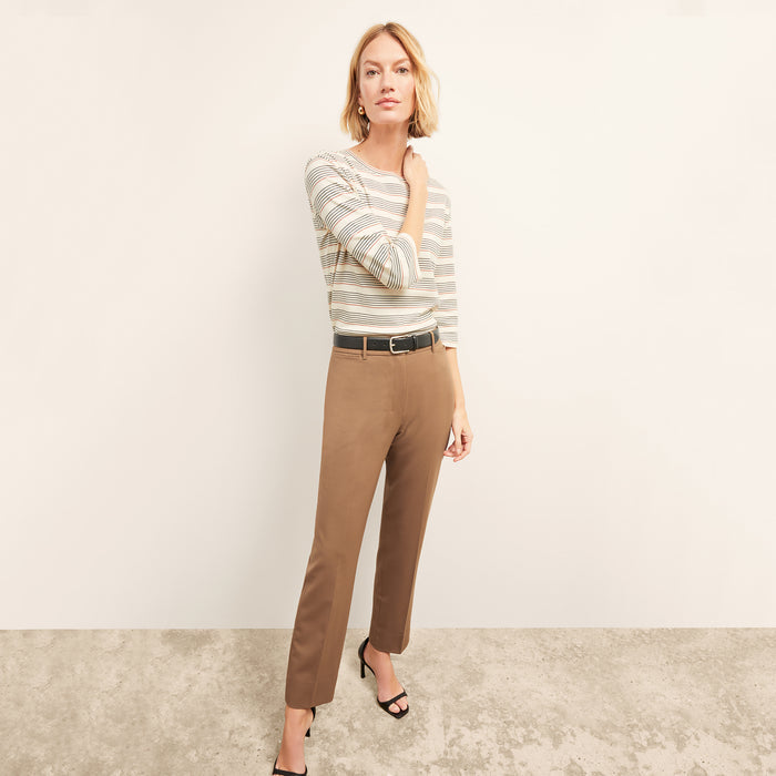 Smith Straight Trouser - Italian Wool Twill :: Camel