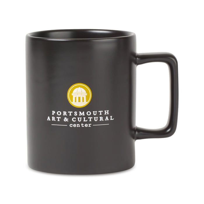 Soleil Ceramic Mug - 12 oz. - Matte Black | Custom Branded | Lemon Print