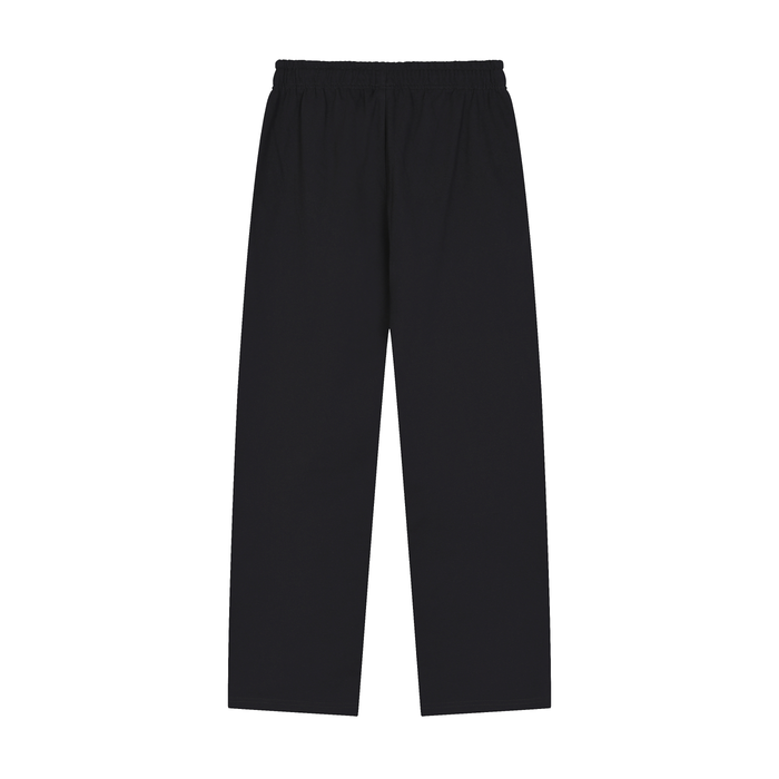 Solid Color Straight-Leg Sweatpants