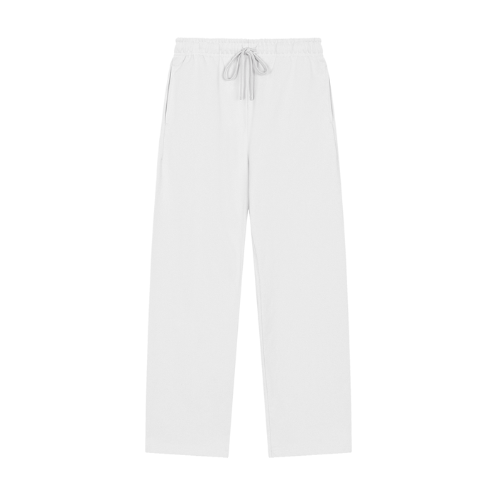 Solid Color Straight-Leg Sweatpants