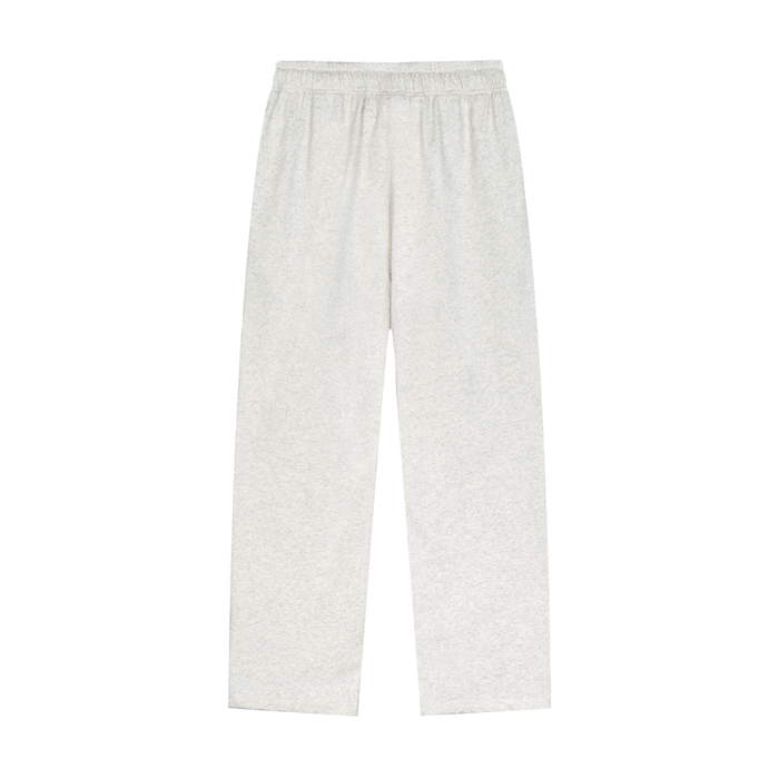 Solid Color Straight-Leg Sweatpants