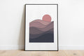 Abstract Art Solstice, Wall Art Prints Living Room & Bedroom | Pippa +June