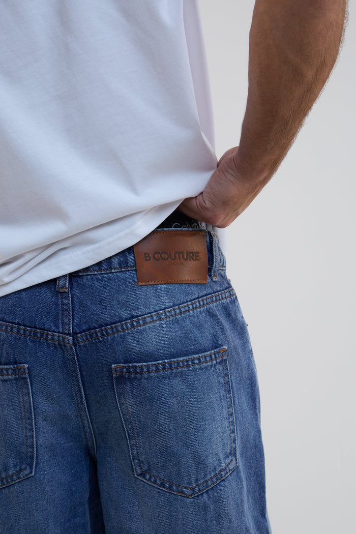 Southbank Loose Fit Rigid Denim Jeans - Mid Blue