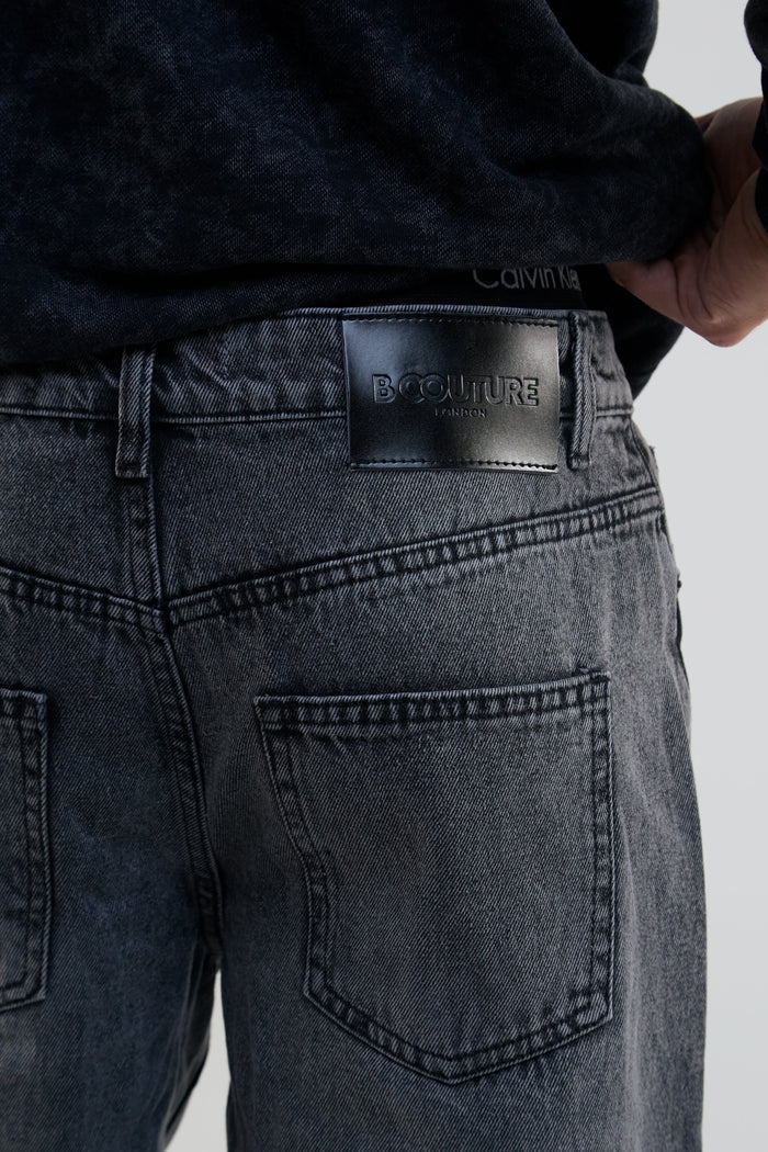 Southbank Loose Fit Rigid Denim Jeans - Washed Black