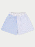 SPLICED STRIPE SHORTS - BLUE