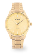 Valentino Stainless Steel Strap Analog Watch for Men 20122488-GOLD-GOLD DIAL-Watch Portal Philippines